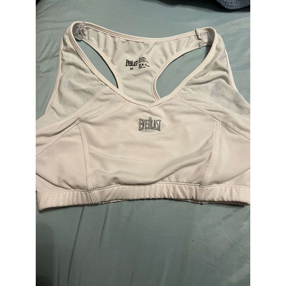 EVERLAST~White RUNNING FITNESS SPORTS BRA~Women's 38